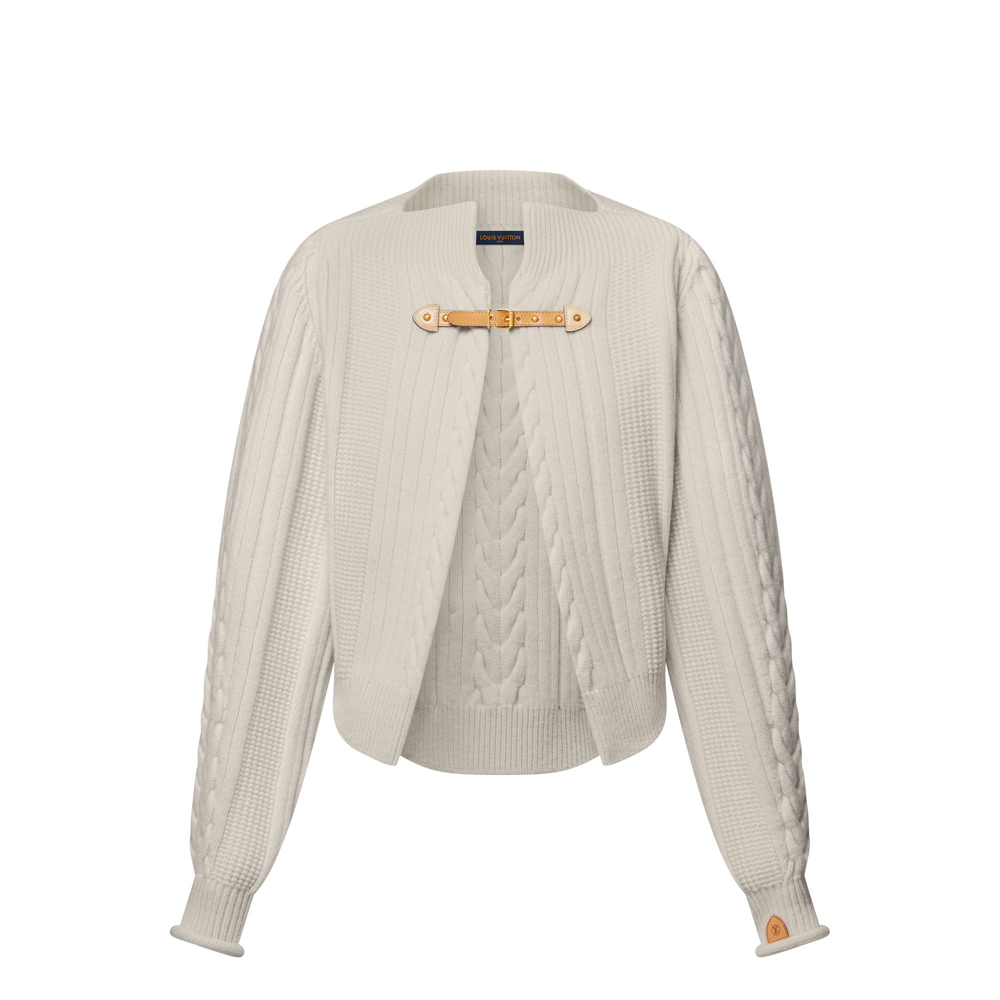 【2plan】Louis cable V-neck cardigan 2plan】Louis cable V-neck cardigan (2plan/カーディガン